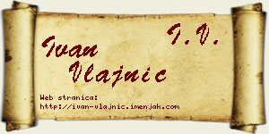 Ivan Vlajnić vizit kartica
